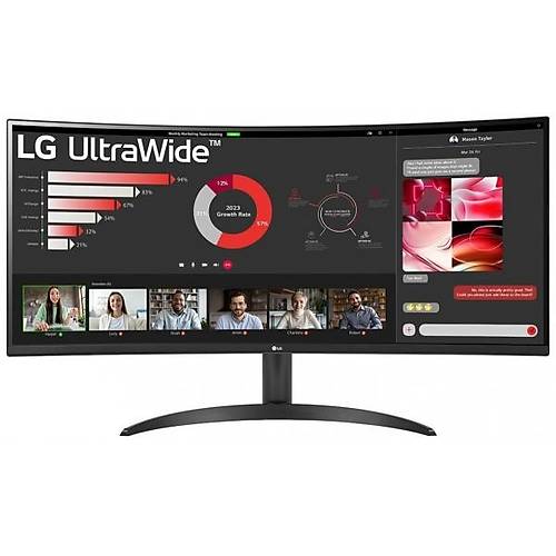 Lg 34WR50QC-B Ultrawide 34 inch 3440x1440 5ms 100Hz HDMI DP QHD Curved Monitr