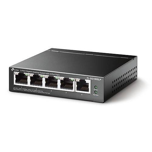Tp-Link TL-SG1005LP 5 Port Gigabit 4 Port PoE+ 40W PoE Masa�st� PoE Switch