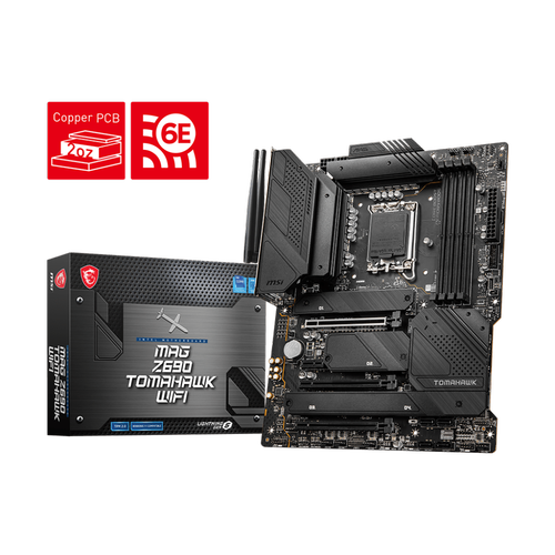 Msi MAG Z690 TOMAHAWK WIFI Sc-1700 DDR5 6400Mhz M.2 USB3.2 2.5Gbit Lan Wi-Fi 6 ATX INTEL Anakart