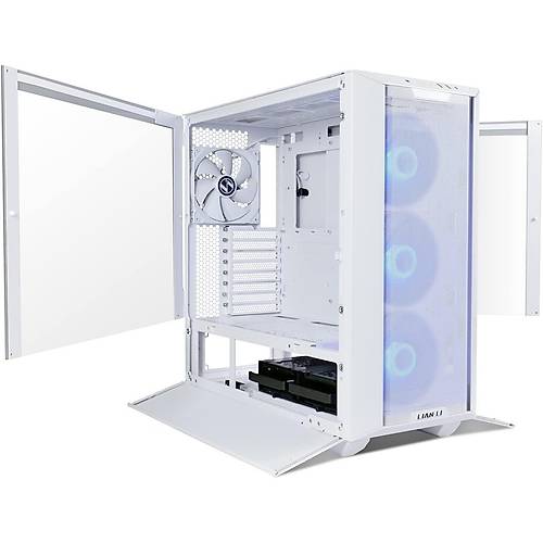 Lian Li G99.LAN3RW.00 Lancool III PSU YOK 4x12cm Fanl� Beyaz Mid Tower ATX Kasa