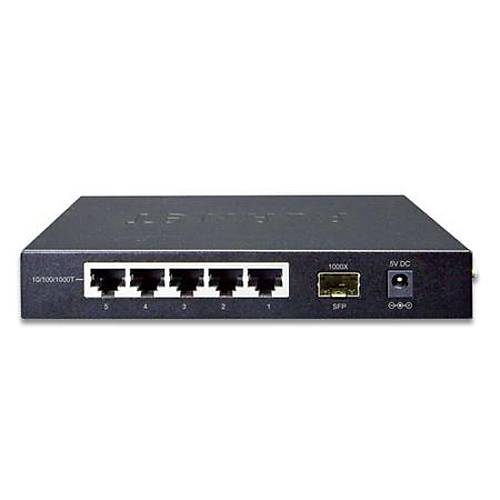 Planet PL-GSD-603F 5 Port 10/100/1000Base-T 1 Port SFP Masast Ethernet Switch