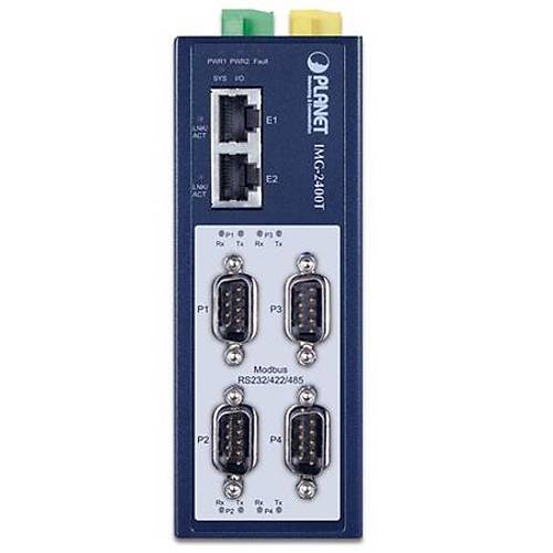 Planet PL-IMG-2400T 4 Port RS232 RS422 RS485 2 Port 10/100TX End�striyel Gateway