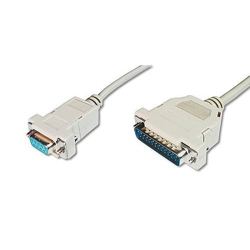 Digitus AK-580105-030-E 5 Mt D25 to Cent36 Erkek-Di�i Bej Yaz�c� Kablosu