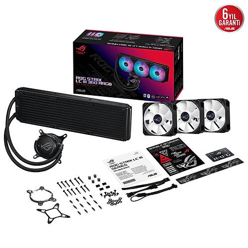Asus ROG STRIX LC III 360 ARGB 3x12cm ARGB Fanl� INTEL-AMD S�v� Sa�utmal� ��lemci Fan�