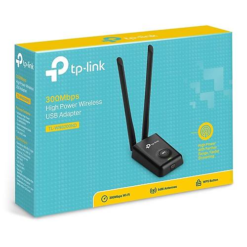 Tp-Link TL-WN8200ND 300 Mbps 2.4 Ghz 2x5dBi High Power Kablosuz Adapt