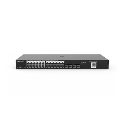 Ruijie RG-NBS3100-24GT4SFP-P 24 Port Gigabit PoE 4 Port SFP 370W Ynetilebilir PoE Switch