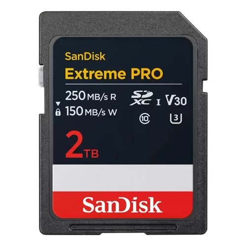 Sandisk SDSDXXD-2T00-GN4IN 2 TB 250-150Mb/s SDXC UHS-I Extreme Pro SD Haf�za Kart�