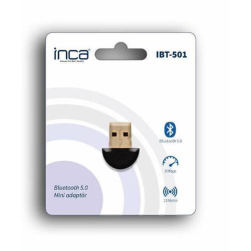Inca IBT-501 10 Mt 5.0 mini USB Bluetooth Adaptr