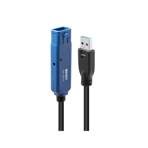 Lindy LIN-43361 20 Mt USB 3.0 to USB 3.0 Erkek-Di�i Active Pro USB Uzatma Kablosu