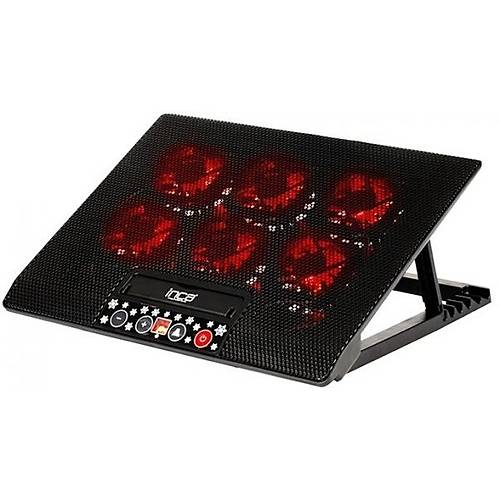 Inca INC-604TGS 10- 17 inch 6 Adaet Fanl� 2 USB 6 Kademe Ayarl� Notebook So�utucu