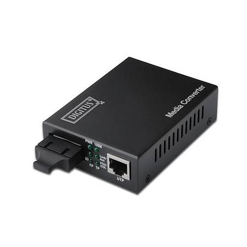 Digitus DN-82021-1 20 Km 10/100Base-TX to 100Base-FX Singlemode 1310nm SC Media Converter