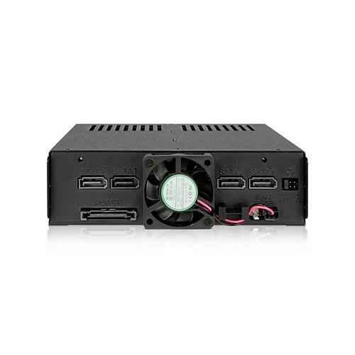 Icy Dock MB324SP-B Expresscage 2.5 inch x 4 Yuva 5.25 inch Disk evirici