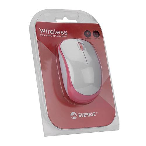 Everest SM-833 1200Dpi 3 Tu�lu K�rm�z� Kablosuz Mouse