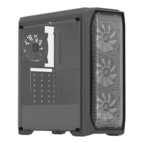 Zalman N5MF 700W 4x12cm RGB Fanl� Mid Tower Siyah Bilgisayar Kasas�