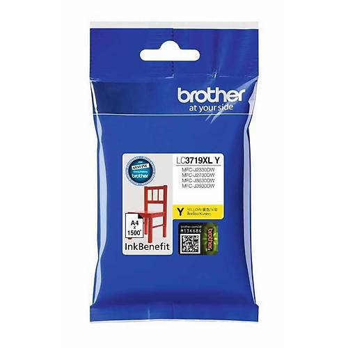 Brother LC3719XLY 1.500 Sayfal�k Sar� Orijinal Kartu�