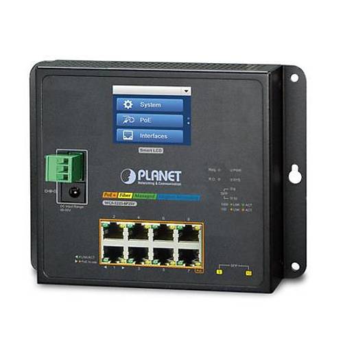 Planet PL-WGS-5225-8P2SV 8 Port Gigabit PoE 2 Port SFP 240W L2+ Endstriyel Ynetilebilir PoE Switch