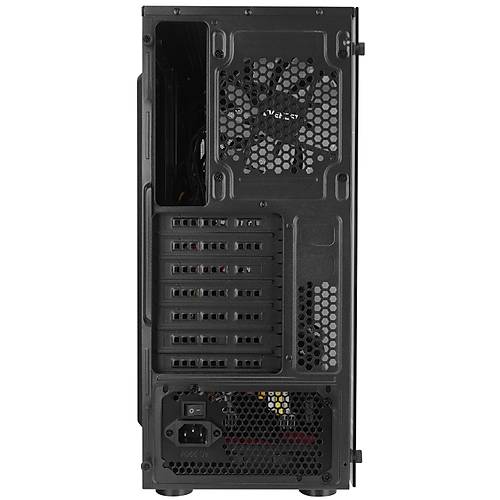 Everest FACED V5 MESH 600W Temperli Caml 4x12cm Sabit Rainbow Fanl ATX Mid-T Gaming Oyuncu Kasas