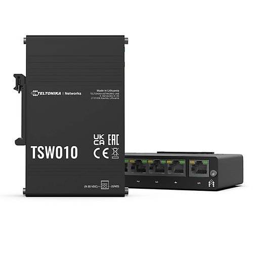 Teltonika TE-TSW010 5Port 10/100 Mbps Yönetilemeyen Endüstriyel Switch