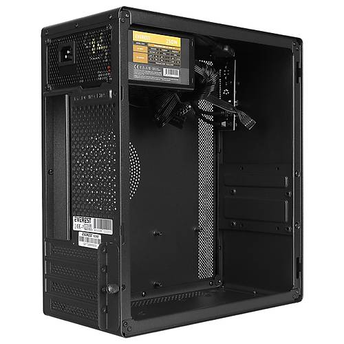 Everest K250 PEAK 250W MICRO PSU Siyah USB3.0 USB2.0 TYPE-C HD AUDIO Kompakt Mid-T PC Kasas�