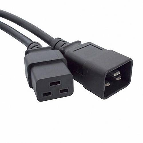 Beek BC-PWR-C19-C20-2M 2 Mt C19 to C20 H05VV-F1 SF-301 3x1mm Dii-Erkek Siyah G Kablosu