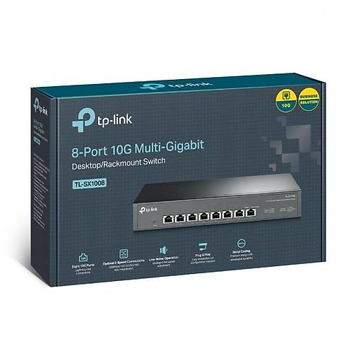 Tp-Link TL-SX1008 8 Port 10 Gigabit Y�netilebilir Ethernet Switch