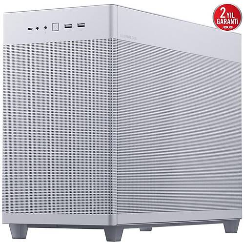 Asus PRIME AP201 PSU YOK Toz Filitreli 360mm Soutucu 338mm VGA Destekli Beyaz micro ATX Kasa