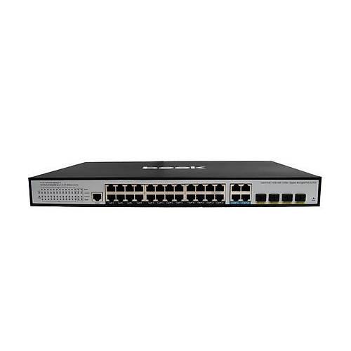 Beek BN-GS-2244P4S 24 Port Gigabit PoE 4 Port Combo 4 Port SFP Ynetilebilir PoE Switch