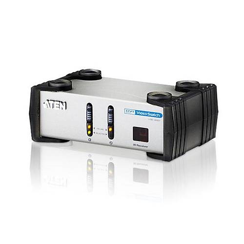 Aten VS261 5 Mt 2 Giri 1 k DVI-I 1920x1200 DVI-I Hoparlr Seici Switch