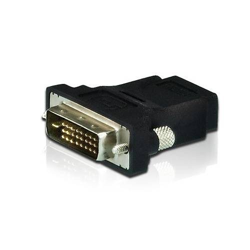 Aten 2A-127G DVI-D (24+1) to HDMI Erkek-Di�i Siyah D�n��t�r�c� Adapt�r