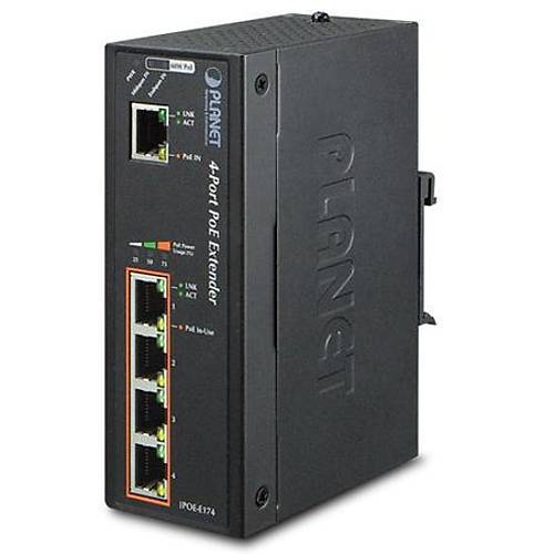 Planet PL-IPOE-E174 1 Port Ultra PoE 4 Port 802.3af Gigabit PoE Switch