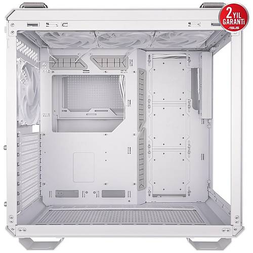 Asus TUF GAMING GT502 PANAROM�K PSU YOK Temperli Cam miniITX Beyaz Bilgisayar Kasas�