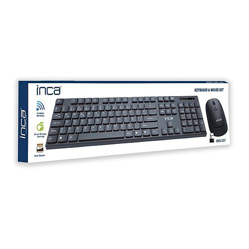 Inca IWS-537 Q TR Kablosuz Siyah Slim Klavye Mouse Set