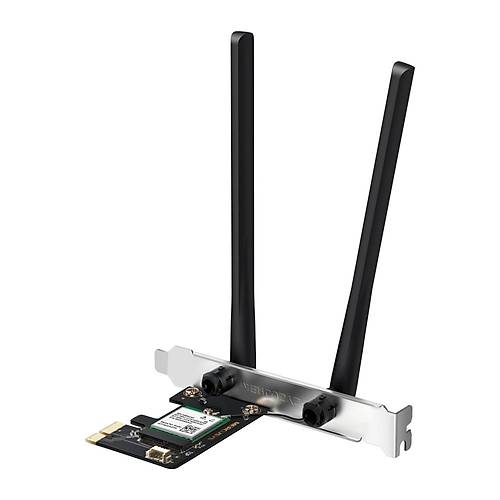 Tp-Link Mercusys MA80XE AX1800 Dual Bant Wi-Fi 6 Bluetooth 5.32 PCIe Kablosuz A�a Adapt�r�
