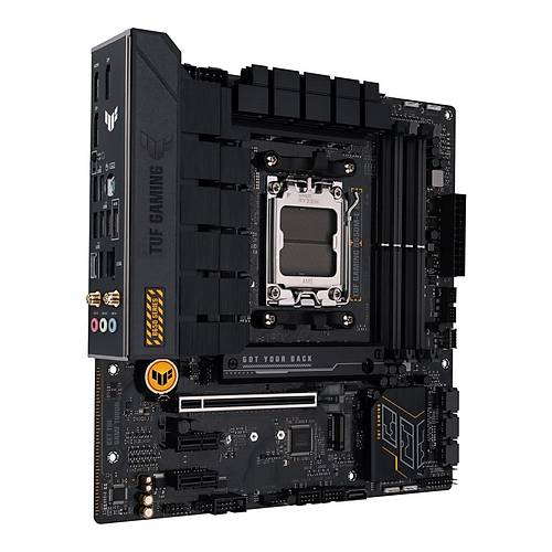 Asus TUF GAMING B650M-E WIFI Sc-AM5 B650 DDR5 6400Mhz 2xM2 Wi-Fi 2.5Gbit Aura RGB mATX AMD Anakart