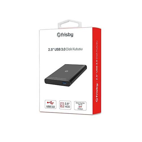 Frisby FHC-2590B Usb 3.0 2.5 inch SATA Siyah Harici Disk Kutusu