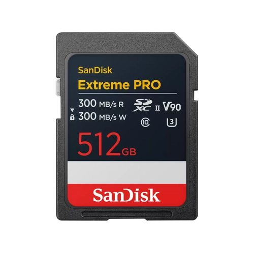 Sandisk SDSDXDM-512G-GN4IN 512 GB SDXC Exterme Pro UHS-II V90 300Mb/s SD Haf�za Kart�