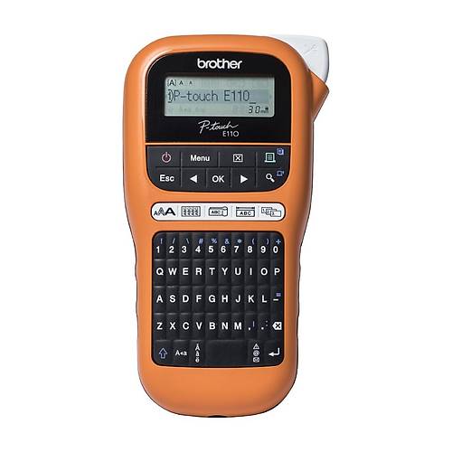 Brother PT-E110 180Dpi 20mm/s 12mm TZE Serisi El Tipi Etiket Yazc
