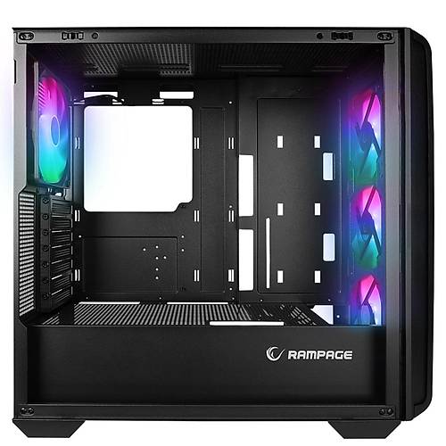 Rampage CRAFT PSU YOK 3x12M 4x14cm ARGB Fanl� Mid Tower Oyuncu Kasas�