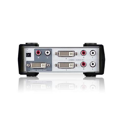 Aten VS261 5 Mt 2 Giri 1 k DVI-I 1920x1200 DVI-I Hoparlr Seici Switch