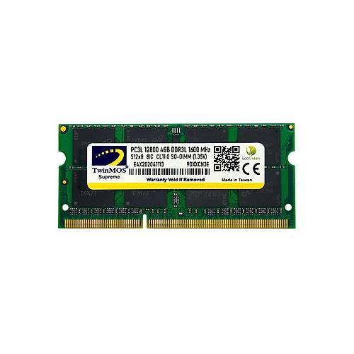 Twinmos MDD3L4GB1600N 4 GB DDR3 1600MHz CL11 Notebook Bellek