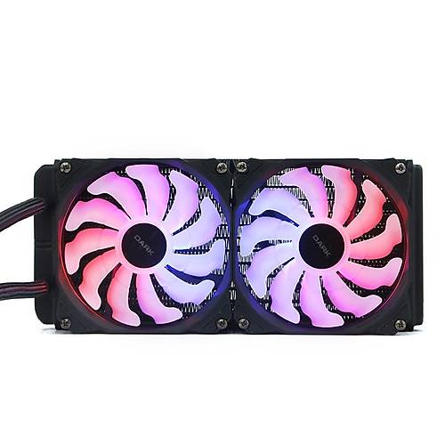 Dark DKCCW247 AquaForce W274 240 2x12cm ARGB Fanl INTEL-AMD Sv Soutmal lemci Fan