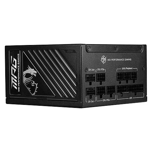 Msi MPG A850GS PCIE5 850W 80 Plus Gold PCIe 5.1 12cm Fanl� ATX 3.1 Power Supply