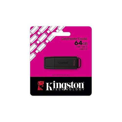 Kingston DTXG2/64GB 64 GB Portable Exodia DataTraveler USB 3.2 Gen1 USB Flash Bellek