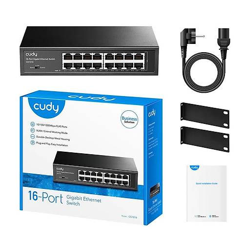 Cudy GS1016 16 Port Gigabit Metal Kasa Rack Mount Ethernet Switch