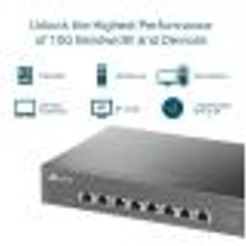 Tp-Link TL-SX1008 8 Port 10 Gigabit Y�netilebilir Ethernet Switch