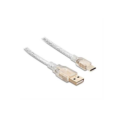 S-Link SLX-419 0.3 Mt USB 2.0 to micro 5 Pin Erkek-Erkek effaf Altn Ulu Kablo
