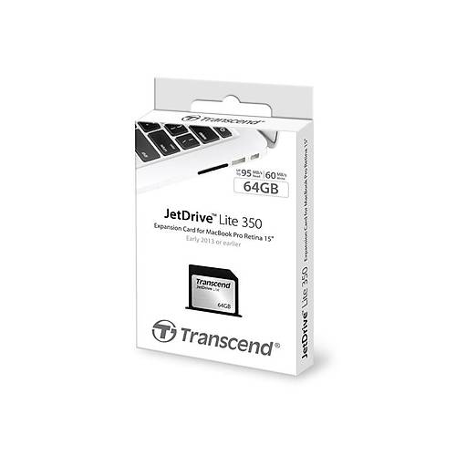 Transcend TS64GJDL350 64 GB Jetdrve Lite 350 95/55Mb/s  Genileme Kart