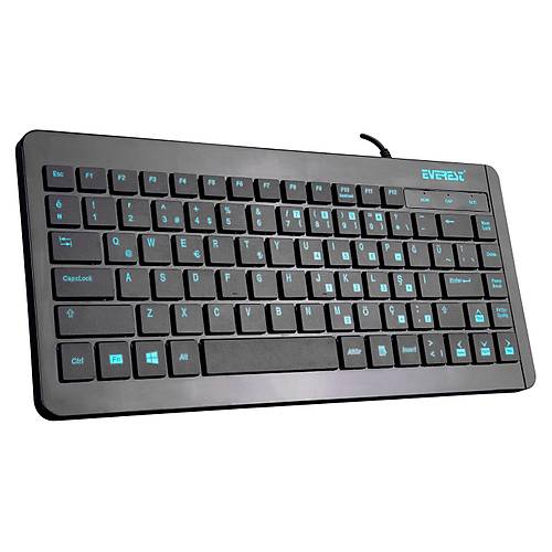 Everest KB-410 USB Q TR Mini Siyah Kablolu Klavye