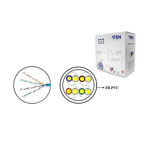 Aten 2L-2801 305 Mt CAT5E Low Skew 350Mhz 24AWG Data Kablo KVM Switch ��in