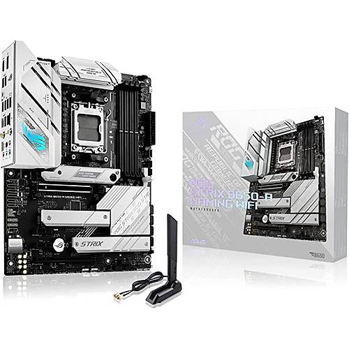 Asus ROG STRIX B650-A GAMING WIFI Sc-AM5 B650 DDR5 6400Mhz Aura W-F AMD Anakart